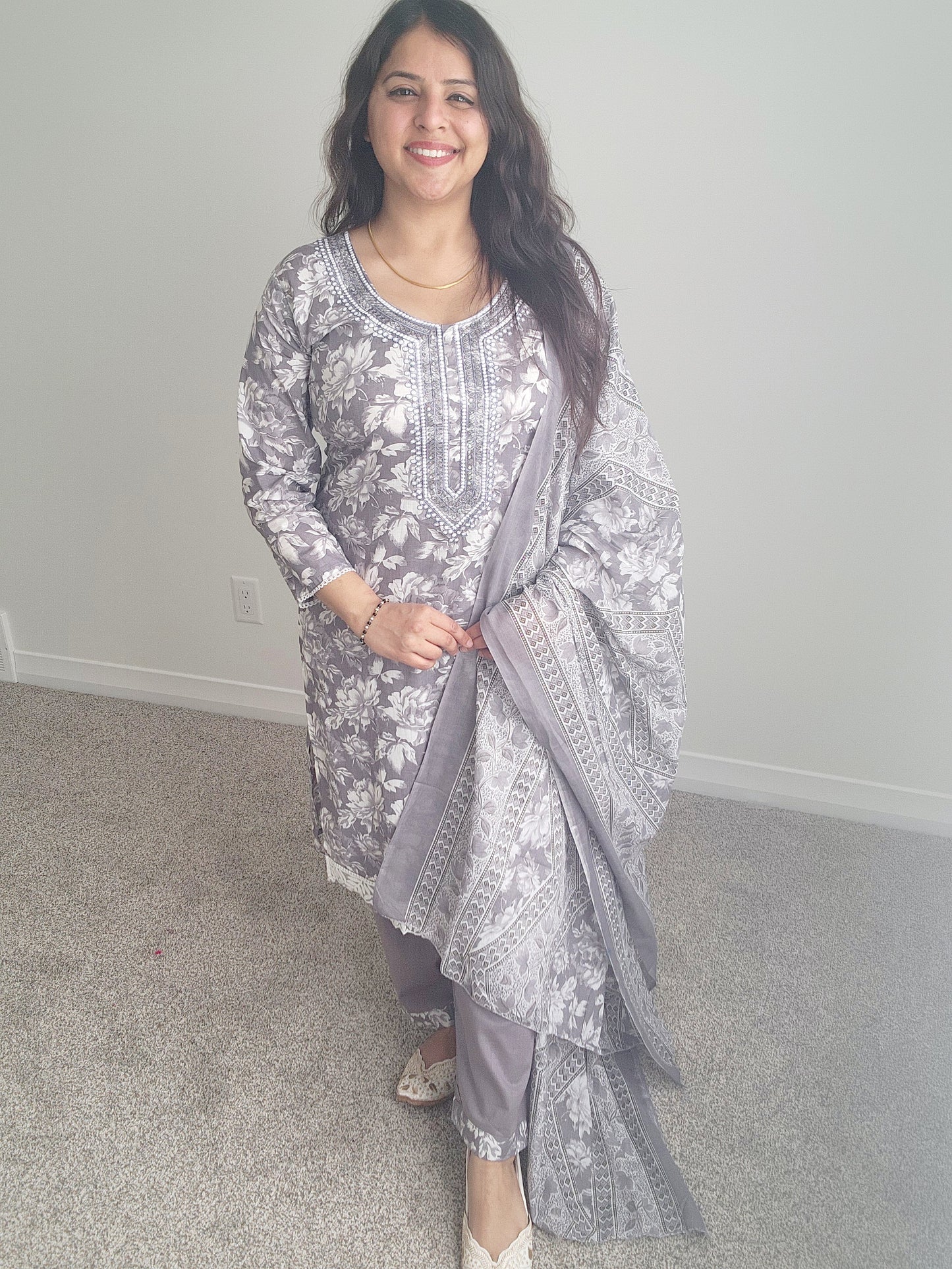 Floral Grey